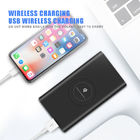 2019 hot selling 10000mAh qi wireless portable charger custom power bank station for Samsung
