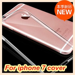 2017 नए उत्पाद अल्ट्रा स्लिम ट्रांसपेरेंट सेल फोन TPU केस बैक कवर फॉर iphone 7 प्लस 5.5 इंच