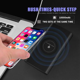 3 in 1 Qi Wireless Charger Portable Wireless Power Bank 6000-10000mAh Type-c 2.1A fast wireless charger power bank