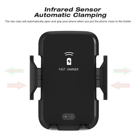 2019 Qi Wireless Charger  15w wireless Holder Car Charger Mount for iphone Automatic Car Wireless Charger Phone Holder